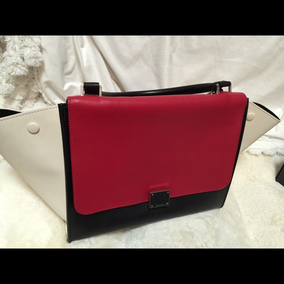Celine Trapeze bag tri color excellent condition!