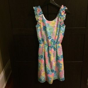 Lilly Pulitzer Floral Dress with Ruffles