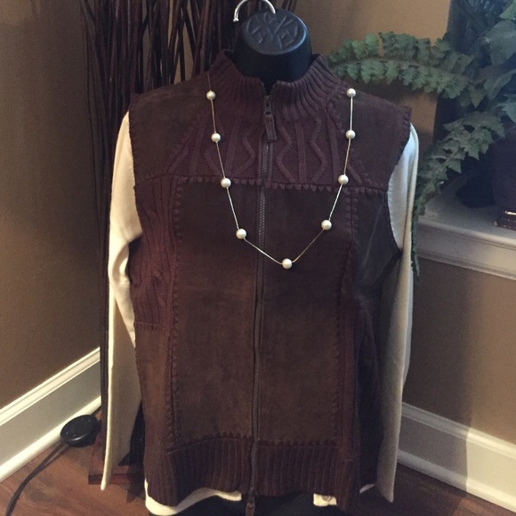 Brown Leather and Sweater material best