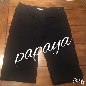 Papaya black Bermuda pants