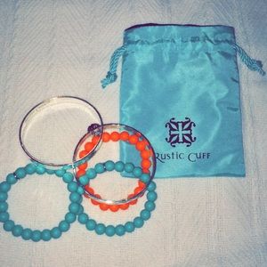 Rustic Cuff Bracelet Set w/ Bag