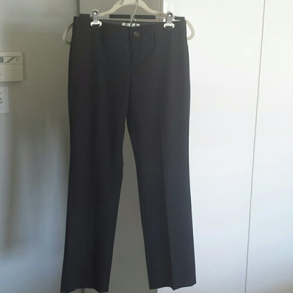 Banana Republic black straight-leg dress pants