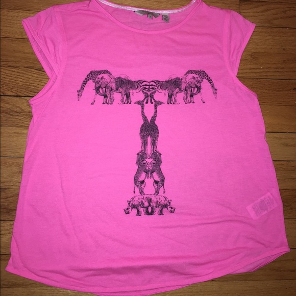 Ted Baker hot pink cap sleeve t-shirt (UK size 3)