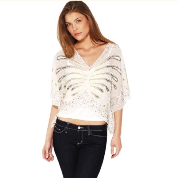 MoMo Sequin Butterfly Top