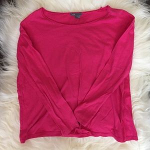 Vince Long Sleeve Tee Pink Size S