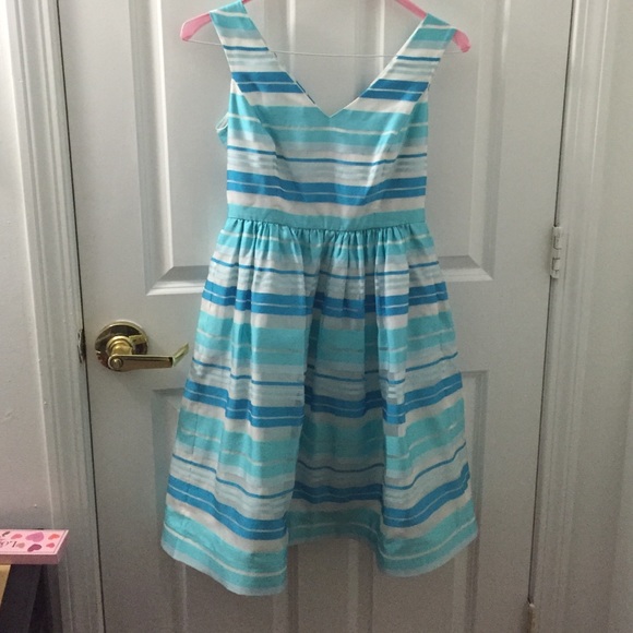 Lilly Pulitzer Dresses & Skirts - LillyPulitzer Kiera Dress Turquoise WrappingStripe