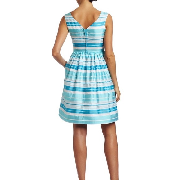 LillyPulitzer Kiera Dress Turquoise WrappingStripe - Picture 3 of 4