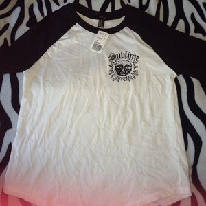 Baseball tee with sublime logo