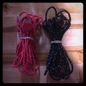 Two 10ft Galaxy s5 chargers slightly used