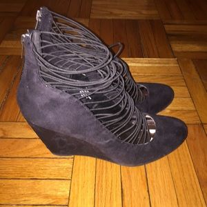LIKE NEW Strappy Wedge Shoe! Very Sexy! Size 12