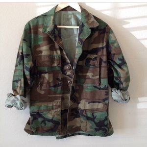 Authentic military issued camo jacket
