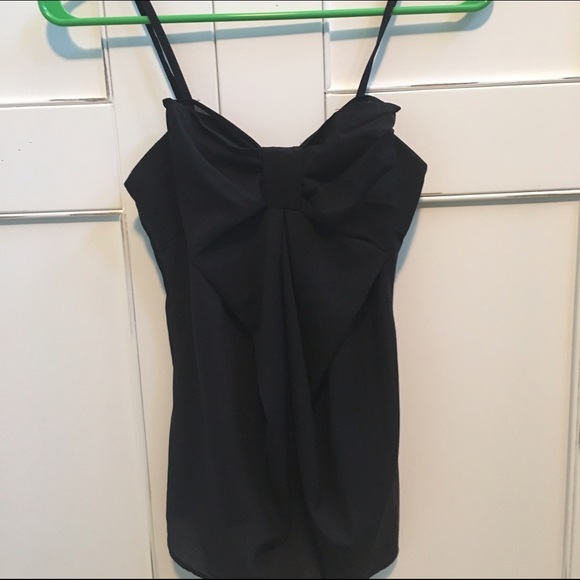 Black Bow Tank Top