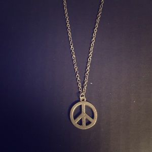 Tiffany & Co. Silver peace necklace