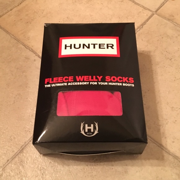 NWOT Hunter Fleece Socks in Red