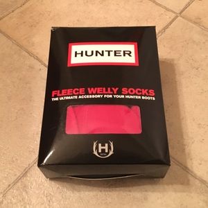 NWOT Hunter Fleece Socks in Red