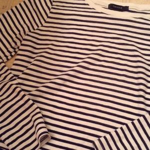 Striped navy blue shirt