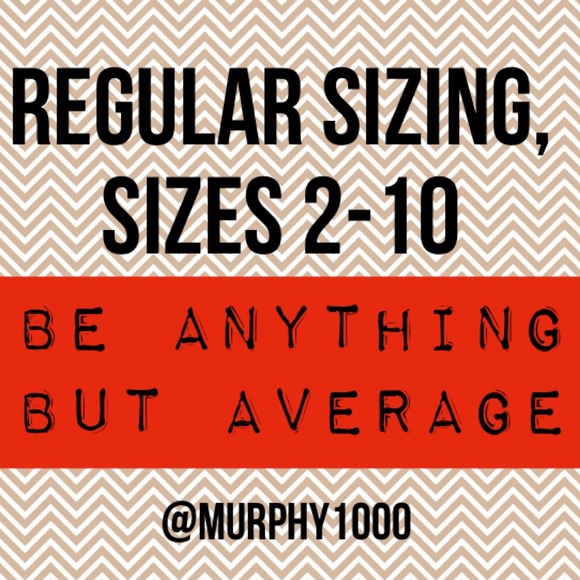 Items in standard (not petite) sizing, sizes 2-10