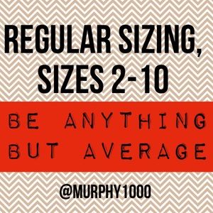 Items in standard (not petite) sizing, sizes 2-10