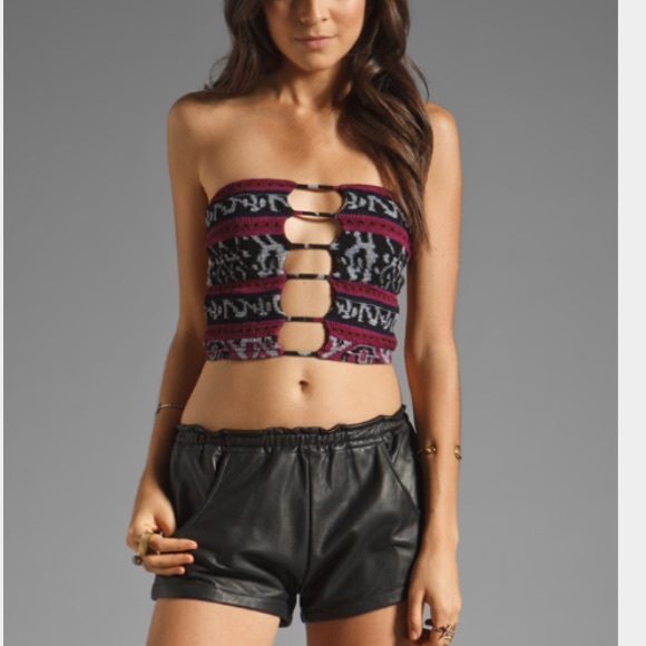 ISO: Indah sea bandeau tube top strapless smocked