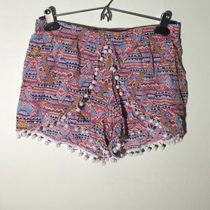 Boutique 90s Print Summer Shorts💛💙💜💗❤️✌🏼️