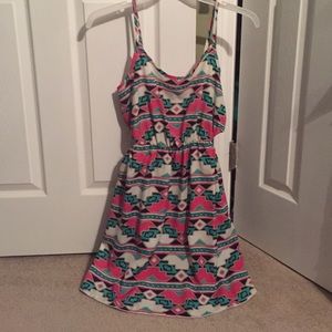 Beautiful Aztec dress w/ side cut outs