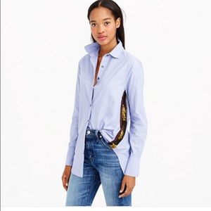 Jcrew boyfriend button down with side detail