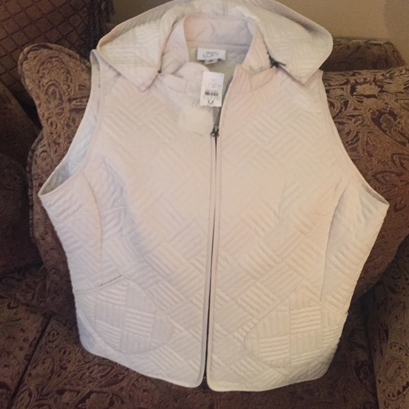 ANN TAYLOR LOFT cream colored Vest - Picture 4 of 4