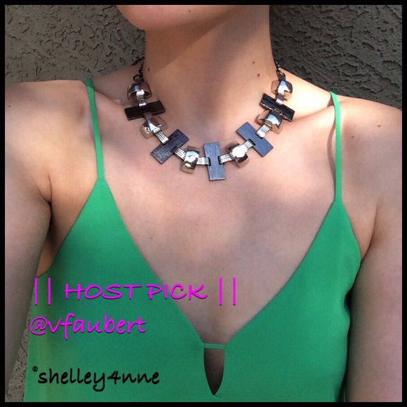 Hematite/Silver Tone Choker
