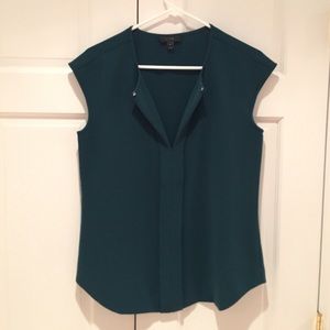 J.Crew crepe cap sleeve bouse