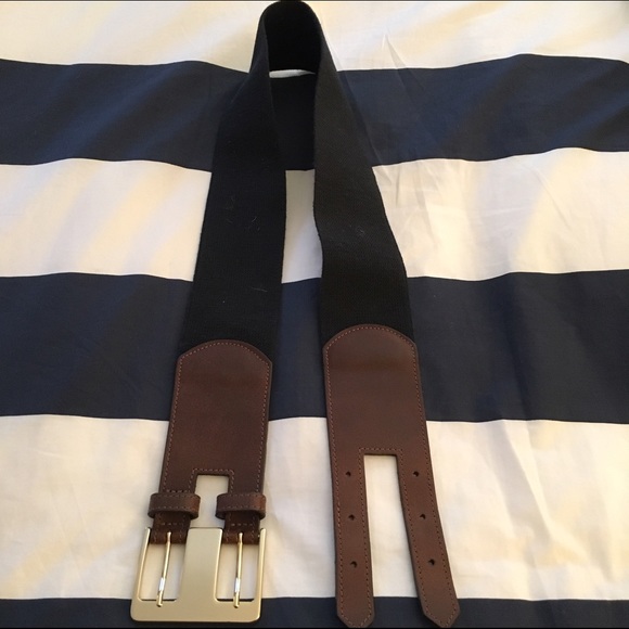 Banana Republic Women's black belt with leather