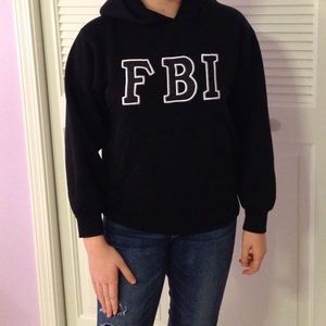 Hooded FBI sweatshirt
