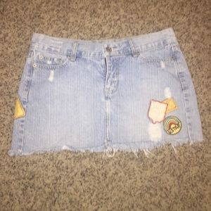 Hipster Patchwork Denim Skirt- Size 9