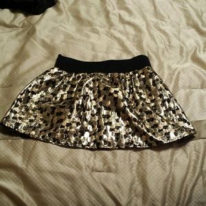 Lily White Metalic Skirt