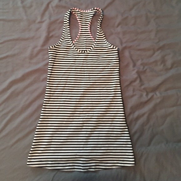 Lululemon striped racer back tank