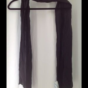 Silk black scarf