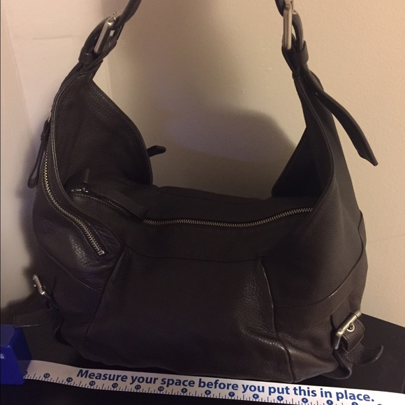 Brown leather handbag - Picture 1 of 4