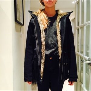 Navy winter coat