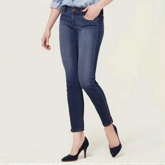 Loft Modern Fit Skinny Ankle - size 6P