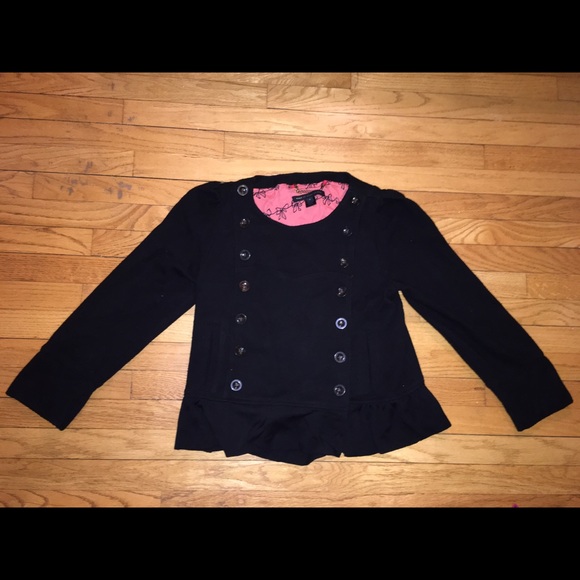 Marc by Marc Jacobs black short soft wool jacket