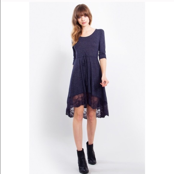Sugar Lips Dresses & Skirts - NWT shift dress w/ lace trim (2S, 2M) ❌PRICE FIRM❌