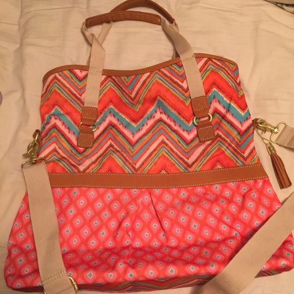 Large hobo bag. Colorful