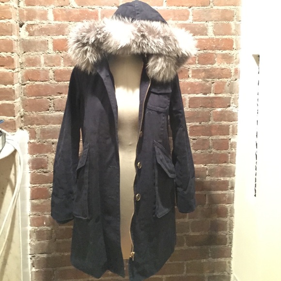 Marc by Marc Jacob's coat with fur hood