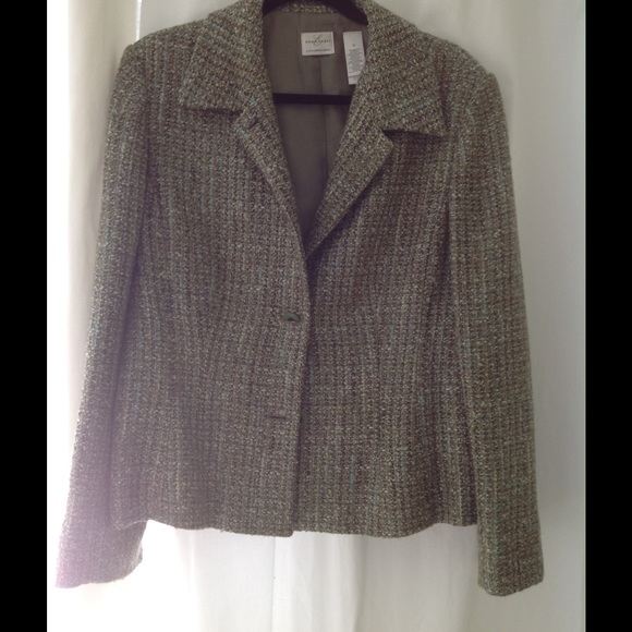 Brown and green blazer