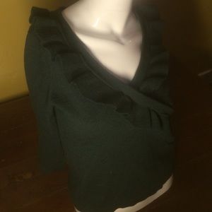 Banana Republic Ruffle V Neck