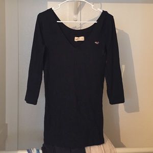 Deep V Hollister 3/4 sleeve shirt