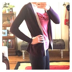 Ann Taylor LOFT Metallic Edge Cardigan