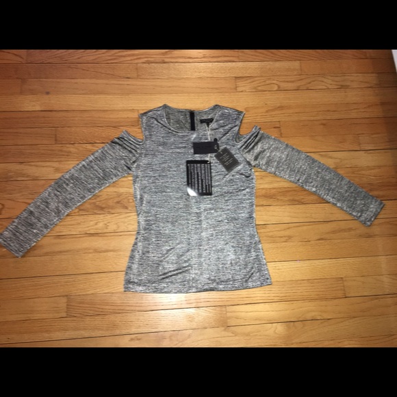 Rag & Bone long sleeve top with cut out shoulders