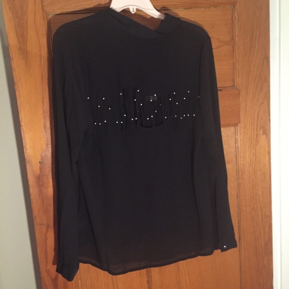 🔥FLASH SALE🔥 NWT black boho fringe backless top - Picture 4 of 4