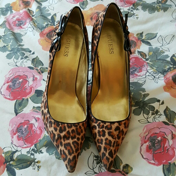 GUESS Leopard Print Stilettos