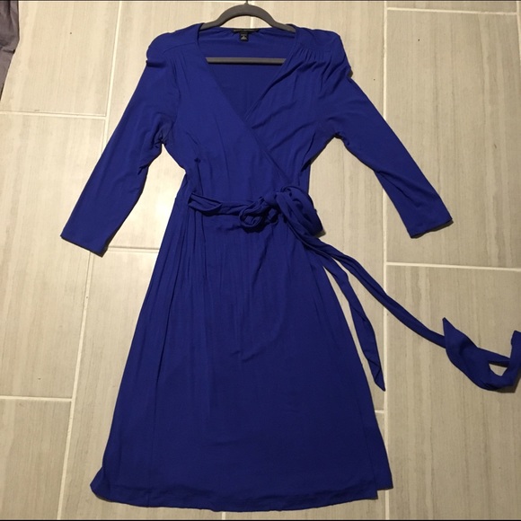 Blue Banana Republic wrap dress